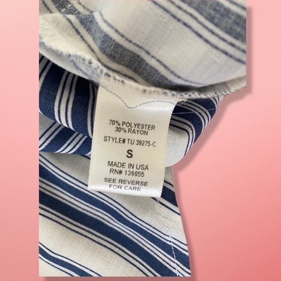 West Kei Caryl Tie Front Off The Shoulder Blouse NWOT - Picture 6 of 7